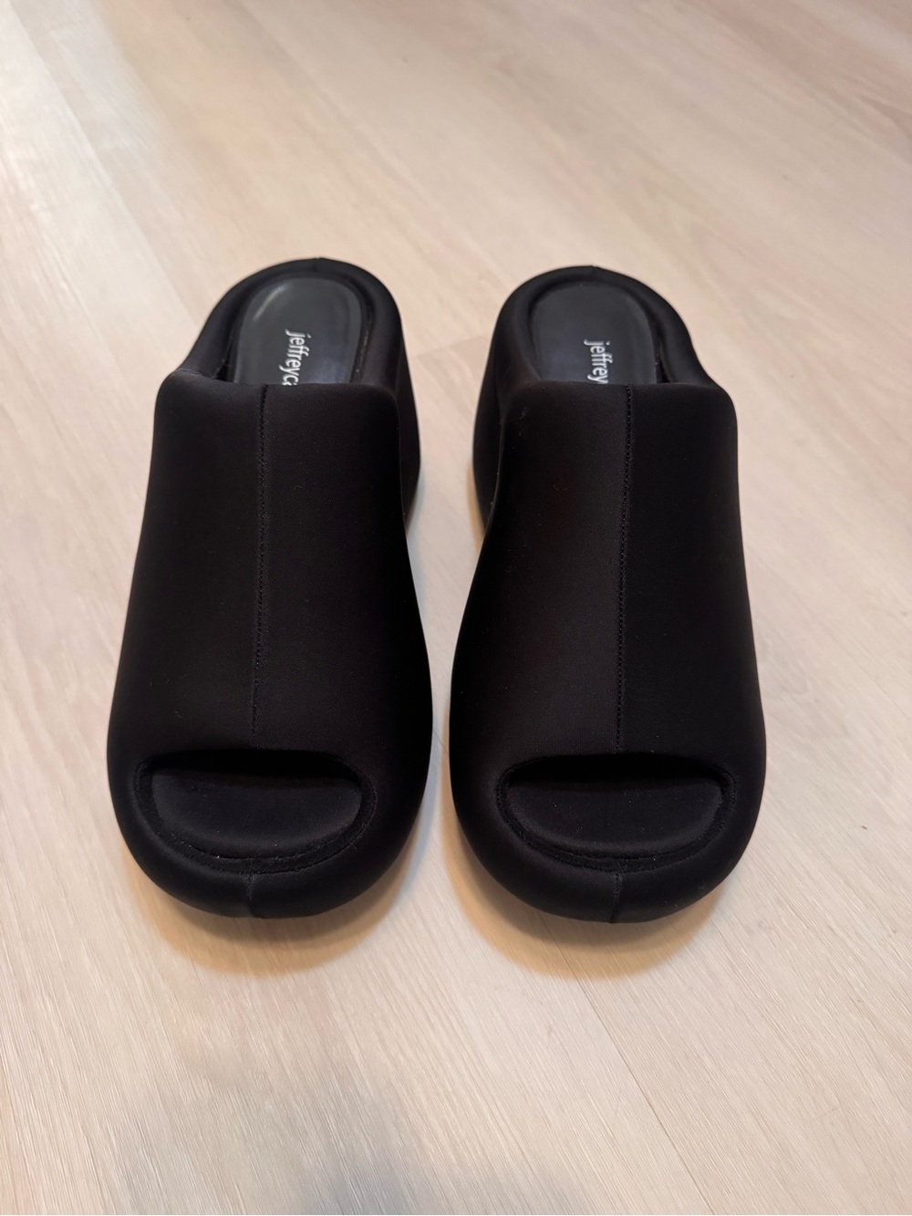 Black Jeffrey Campbell Cruiser Platform Slide Sandals - Picture 4 of 9